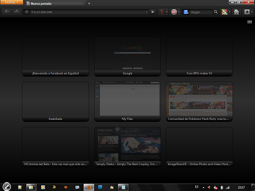 about:newtab - Black - Mozilla Firefox 19.0.2