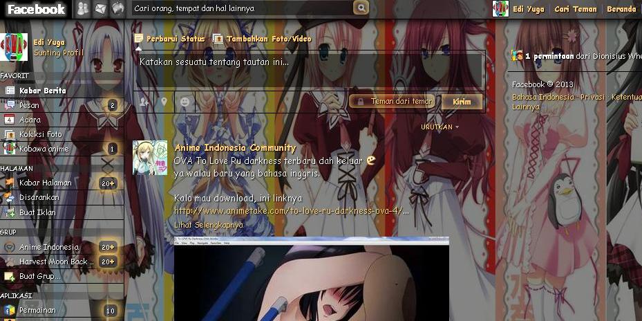Tema Facebook - Anime 11 Eyes By Edi yuga