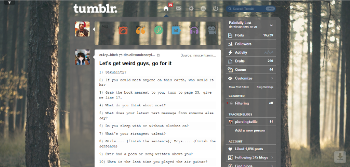 Woods Tumblr Dash Theme