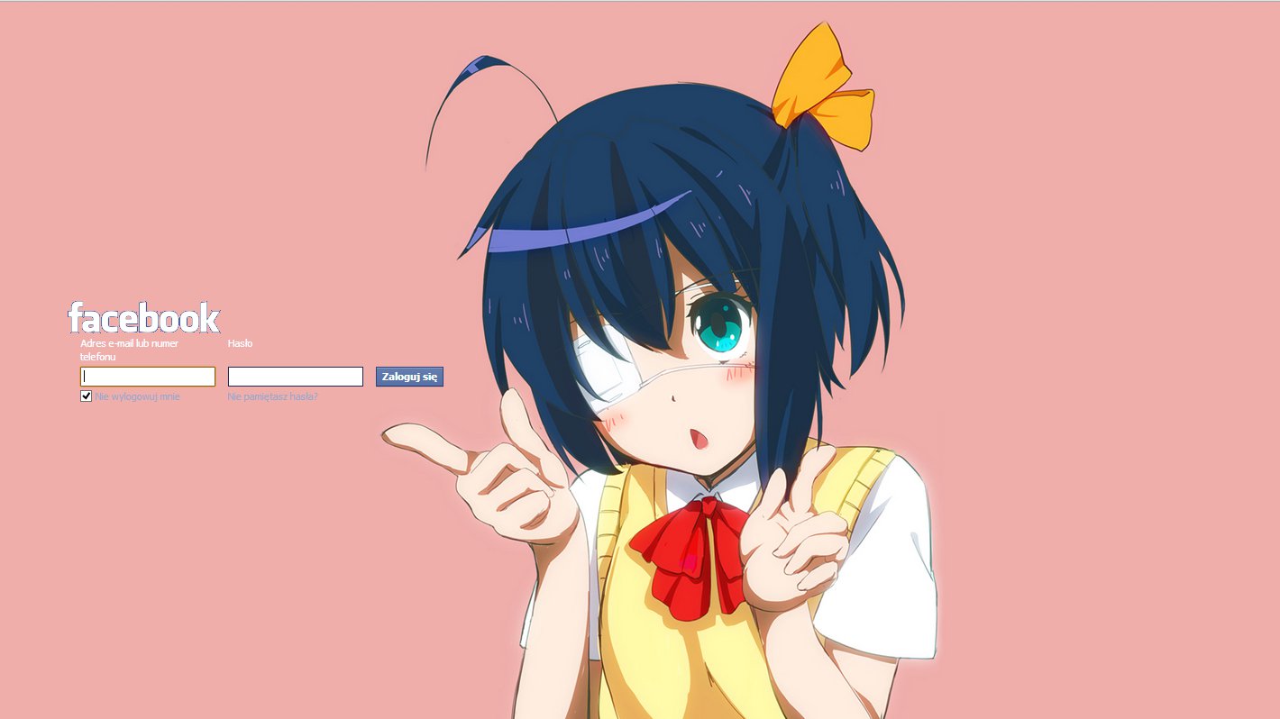 Chuunibyou FB login