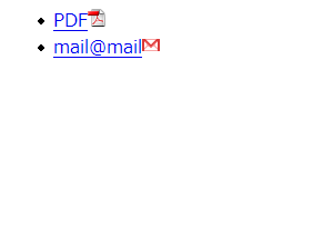 PDF / mailto Icon