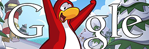 Club Penguin Google Logo