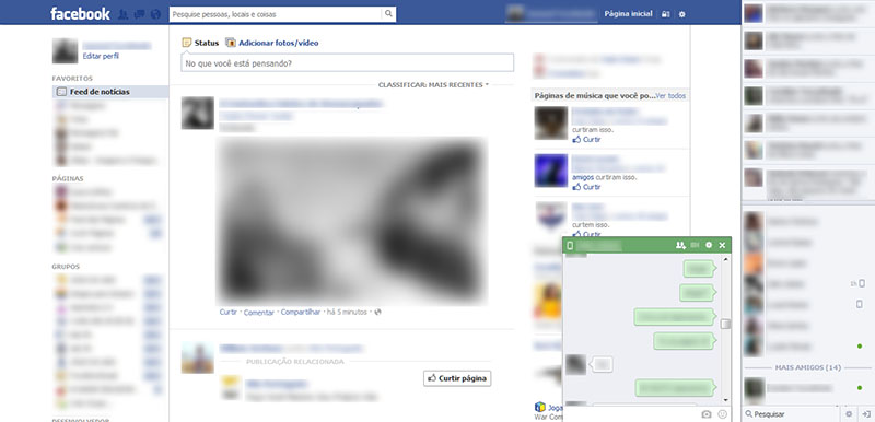 Facebook - Chat Box - Light Green