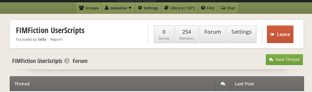 FiMFiction.net - Collapse Bulky UI Elements