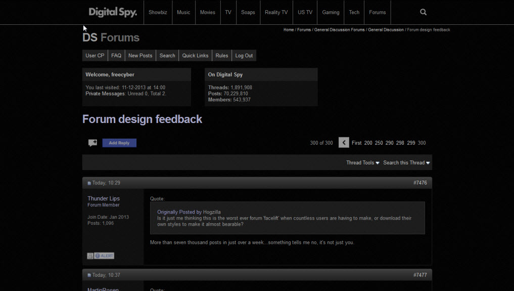 Digital Spy Forums Dark