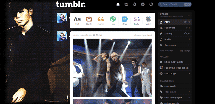 Hongbin (VIXX) Tumblr Dashboard (Voodoo ver)