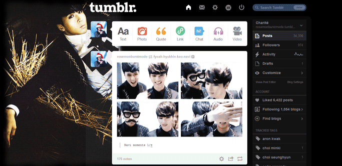 Ravi (VIXX) Tumblr Dashboard (Voodoo ver)