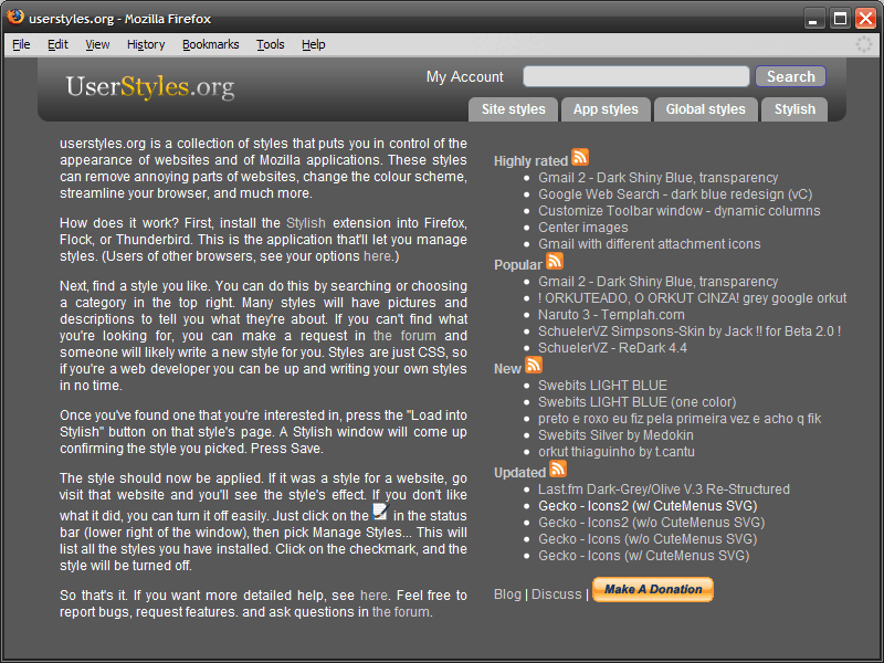 UserStyles.org Dark Redesign