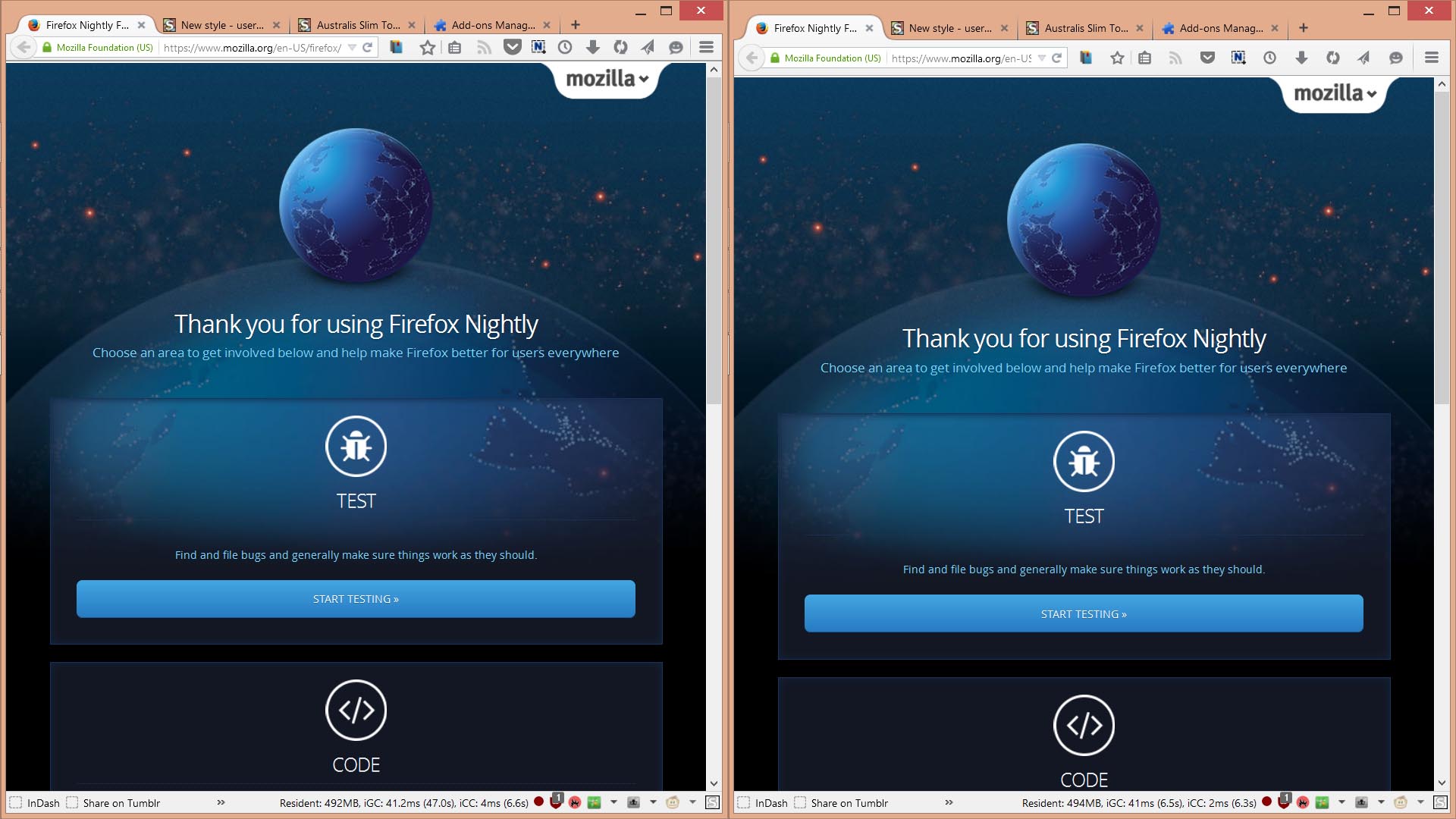 Firefox Slim Toolbar