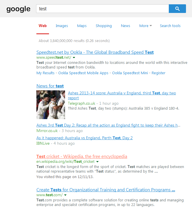 Elegant Google Search