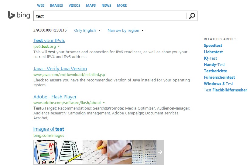 Elegant Bing Search