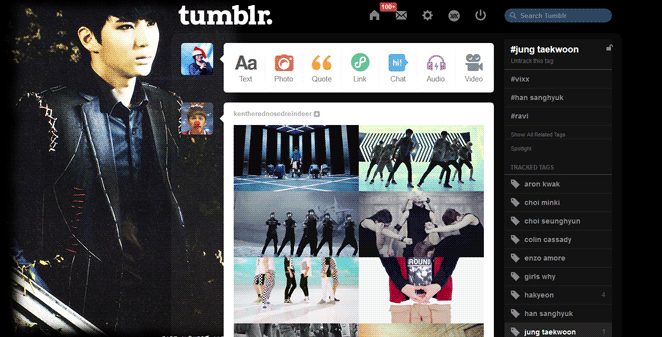 Leo (VIXX) Tumblr Dashboard (Voodoo ver)