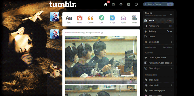 N (VIXX) Tumblr Dashboard (Voodoo ver)