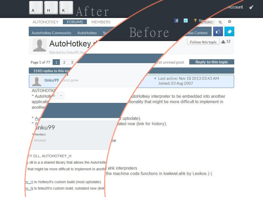IP Board minimal style (AutoHotkey forum)