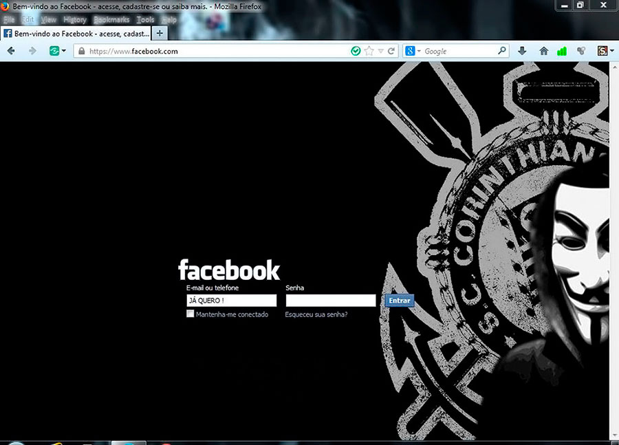 Corinthians-Anonymous Login