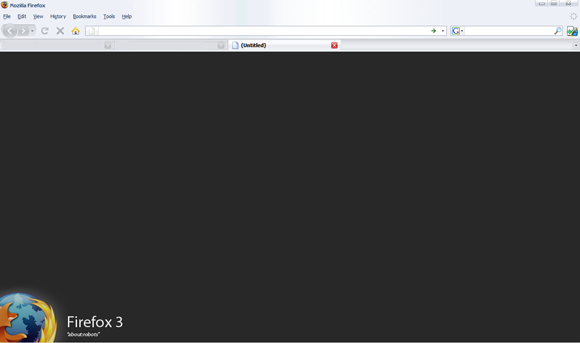 About:blank Firefox 3