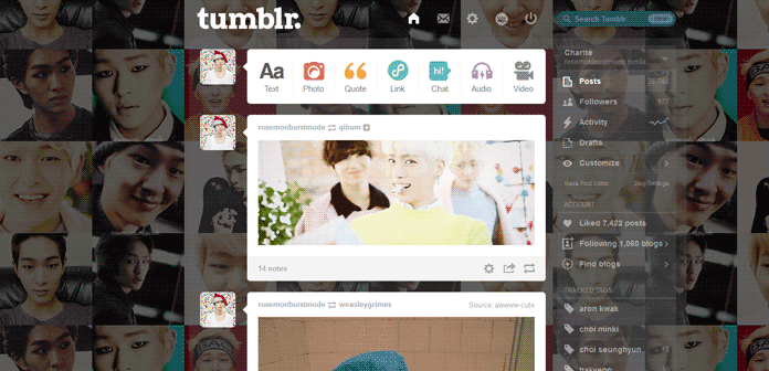 Onew (SHINee) Tumblr Dashboard (tile ver)