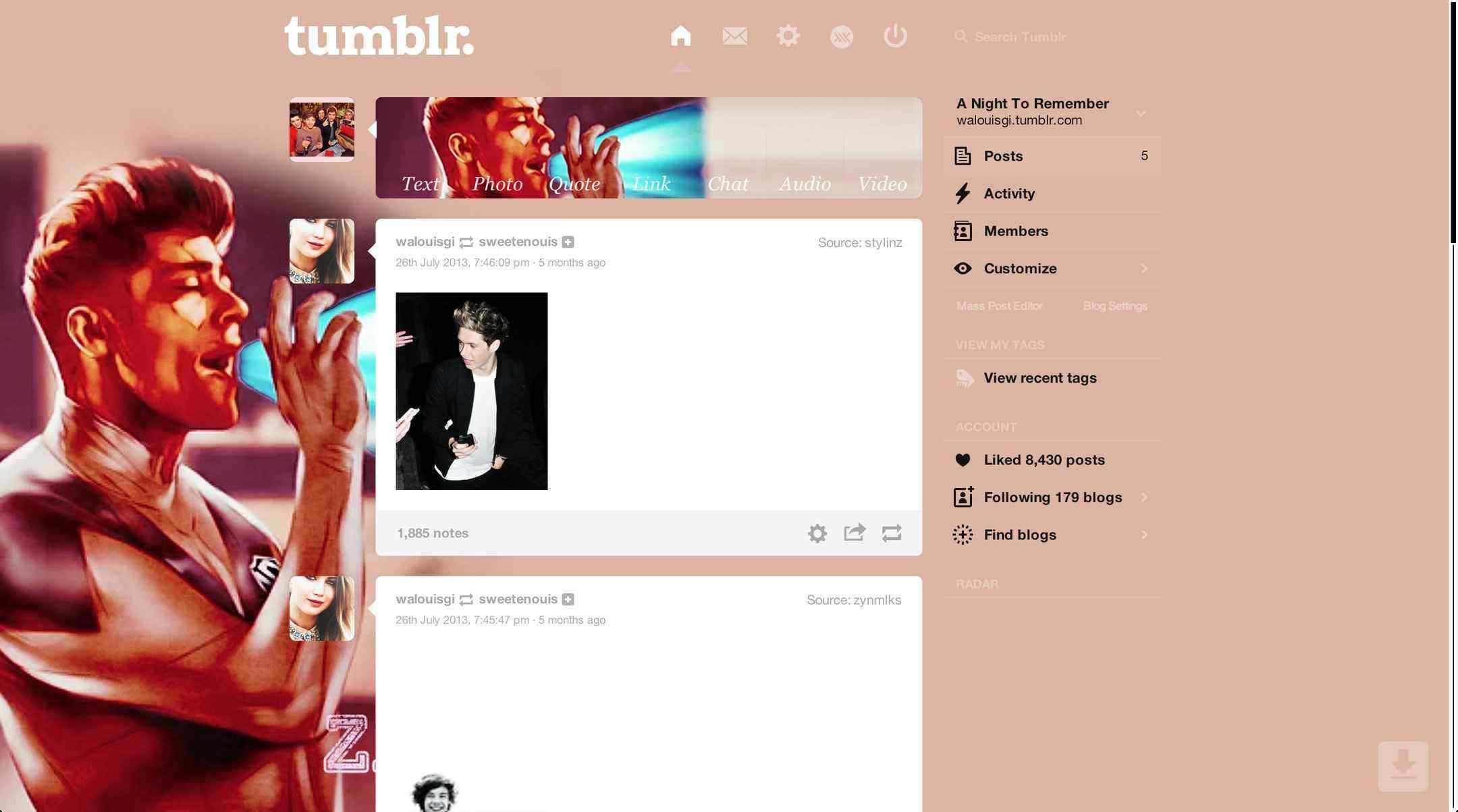 Zayn Malik #5 Tumblr Dashboard | sweetenouis