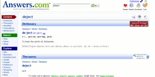 Answers.com New! removes ads