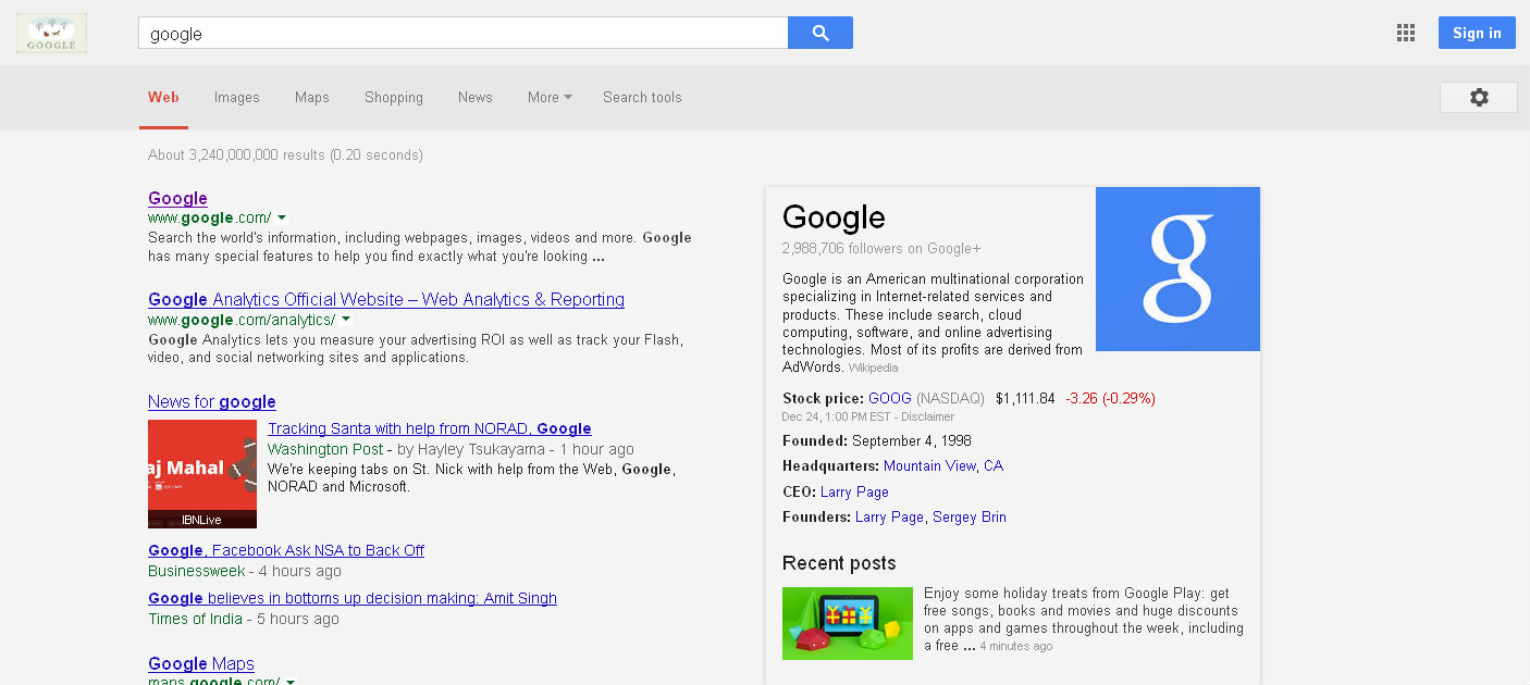 Google - grey