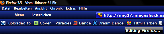 Firefox 3.5 - Vista Default Theme - Dark Blue