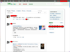 豆瓣简约黑框风格