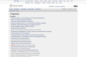 www.heise.de Dynamische Breite, zentriert,no Ads