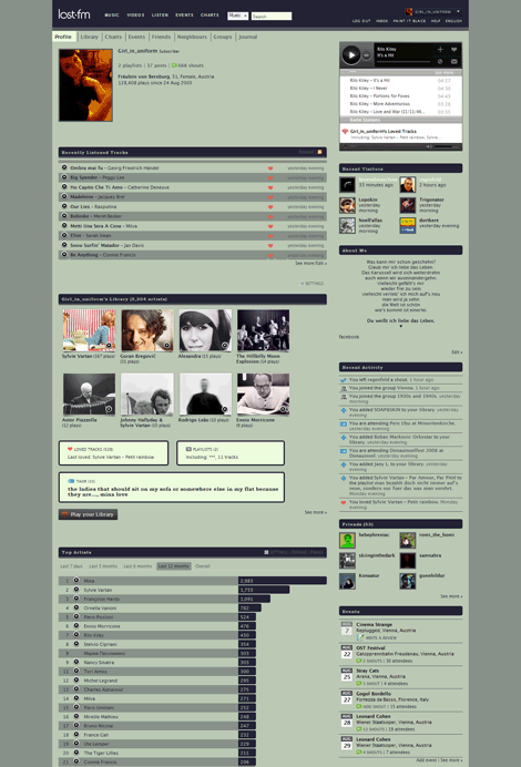 Last.fm recolor - Darkblue