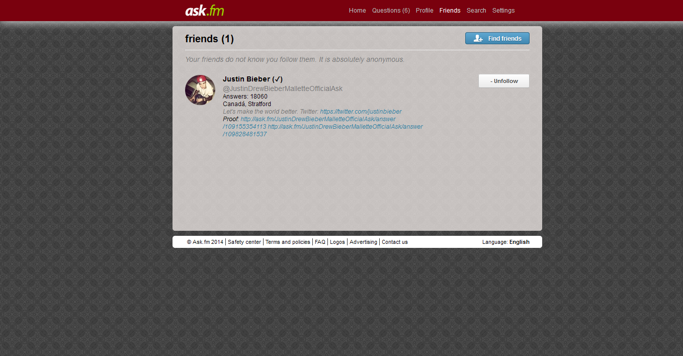 Ask.fm - Red