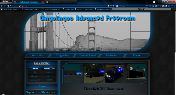 Dark Blue Firefox Design