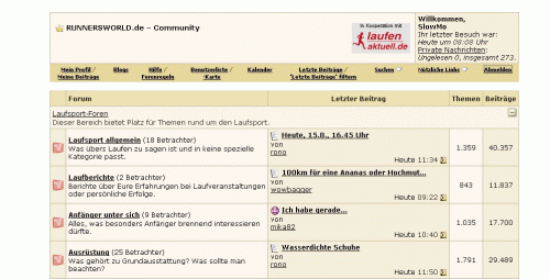 Runnersworld ohne Kopf- und Fusszeile