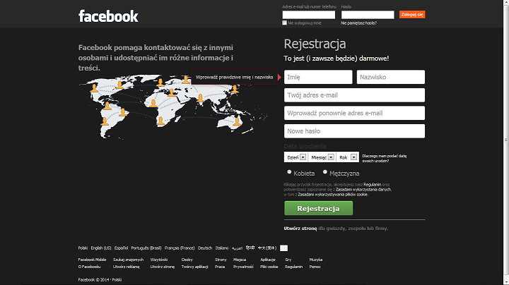 Tryb Nocny dla Facebooka