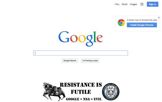 Google + NSA = EVIL
