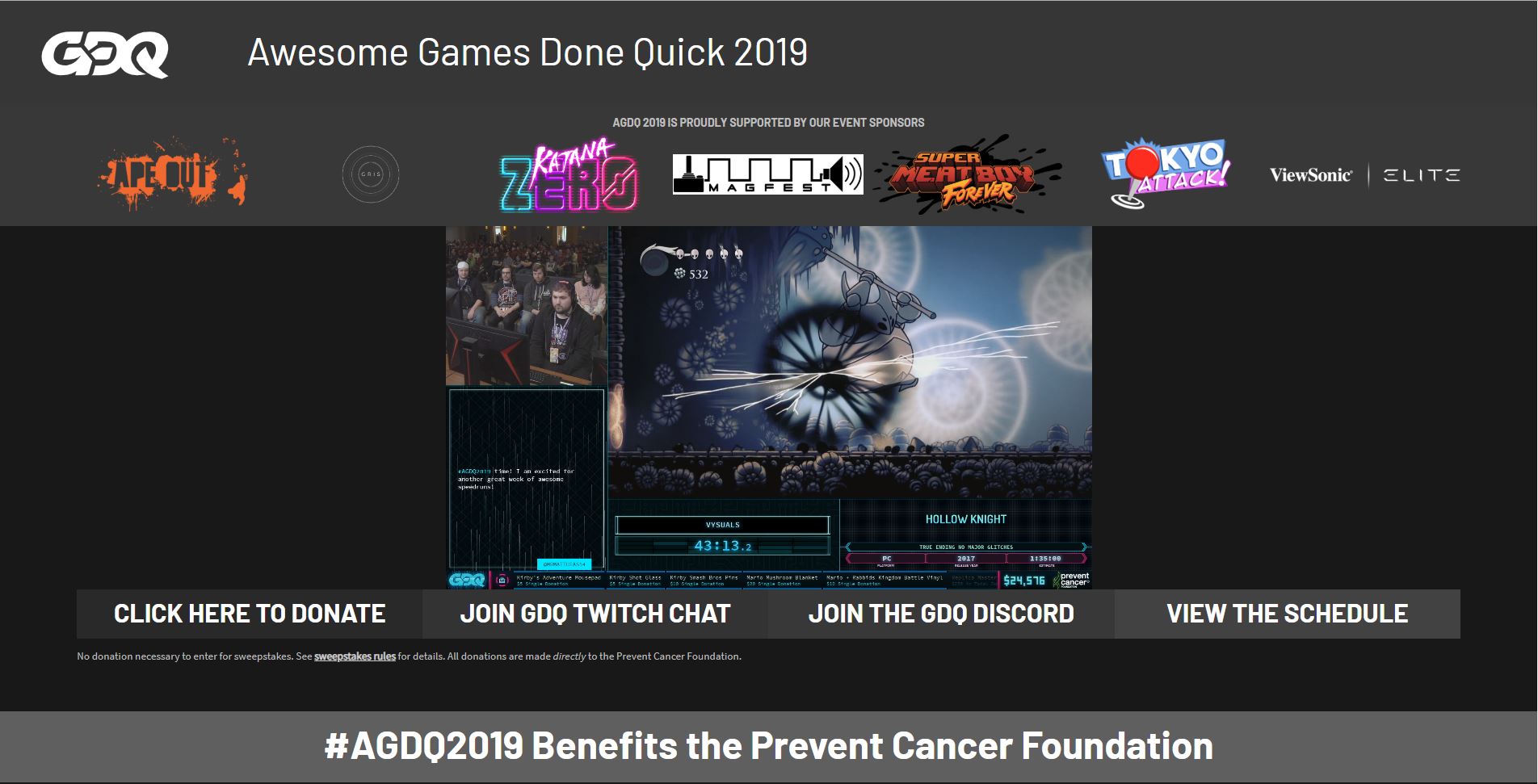 SDA Marathon / Games Done Quick (Dark Style)