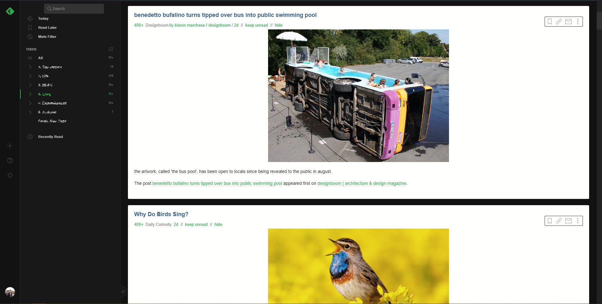 Feedly (Clean)