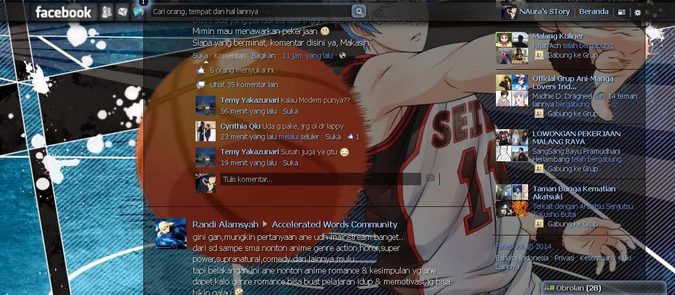 Facebook Theme - Kuroko no basuke v1