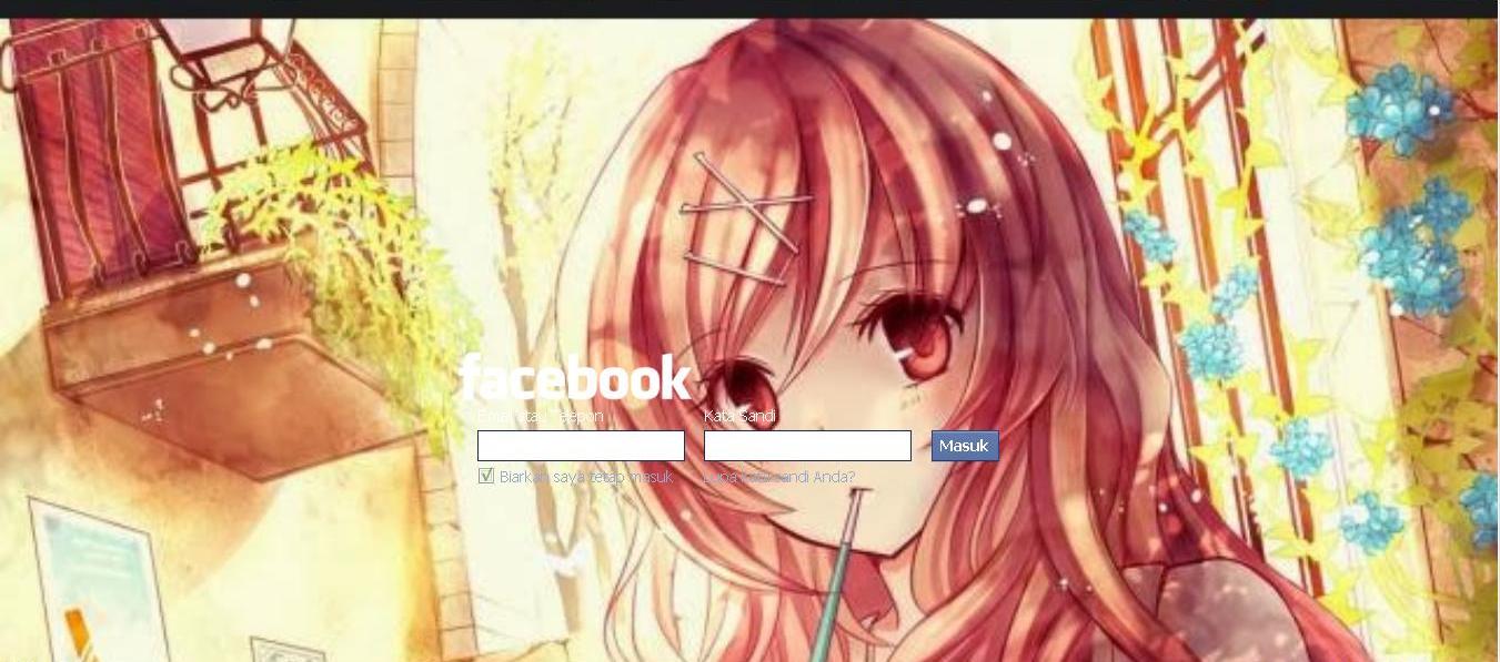 Facebook Login Kawai Girl v.1