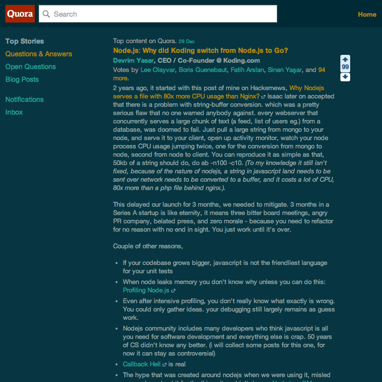 Quora - Solarized Dark