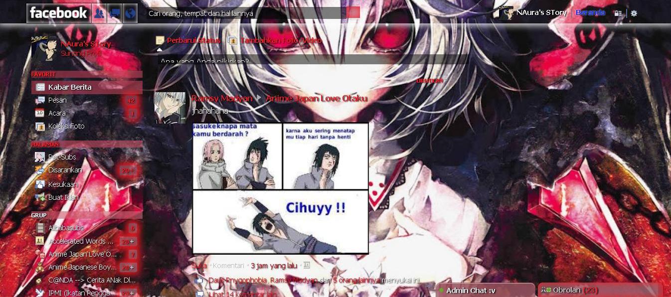Facebook Theme - Devil Girl