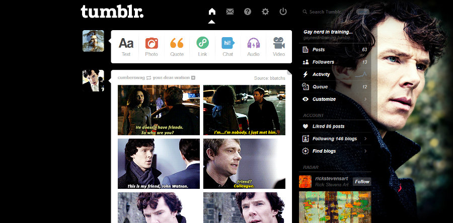 Benedict Cumberbatch (Sherlock) - Tumblr 01