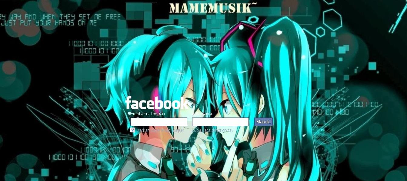 Facebook Login Vocaloid miku & mikuo