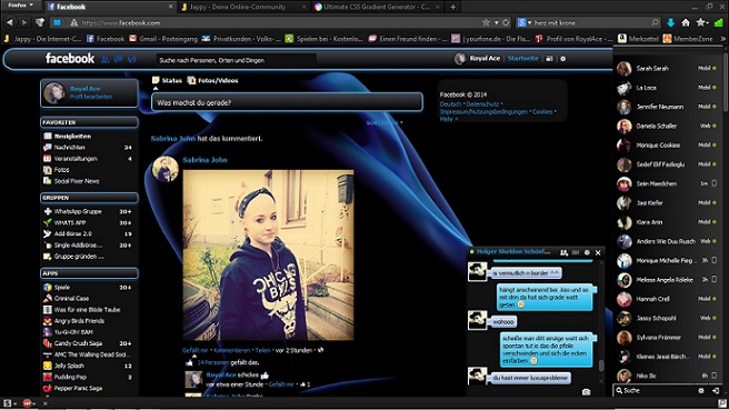 Facebook Sexy Blue (NO ADD) Makeover by Royal Ace