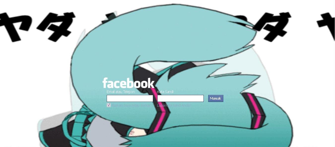 Facebook Login GIF Chibi Miku