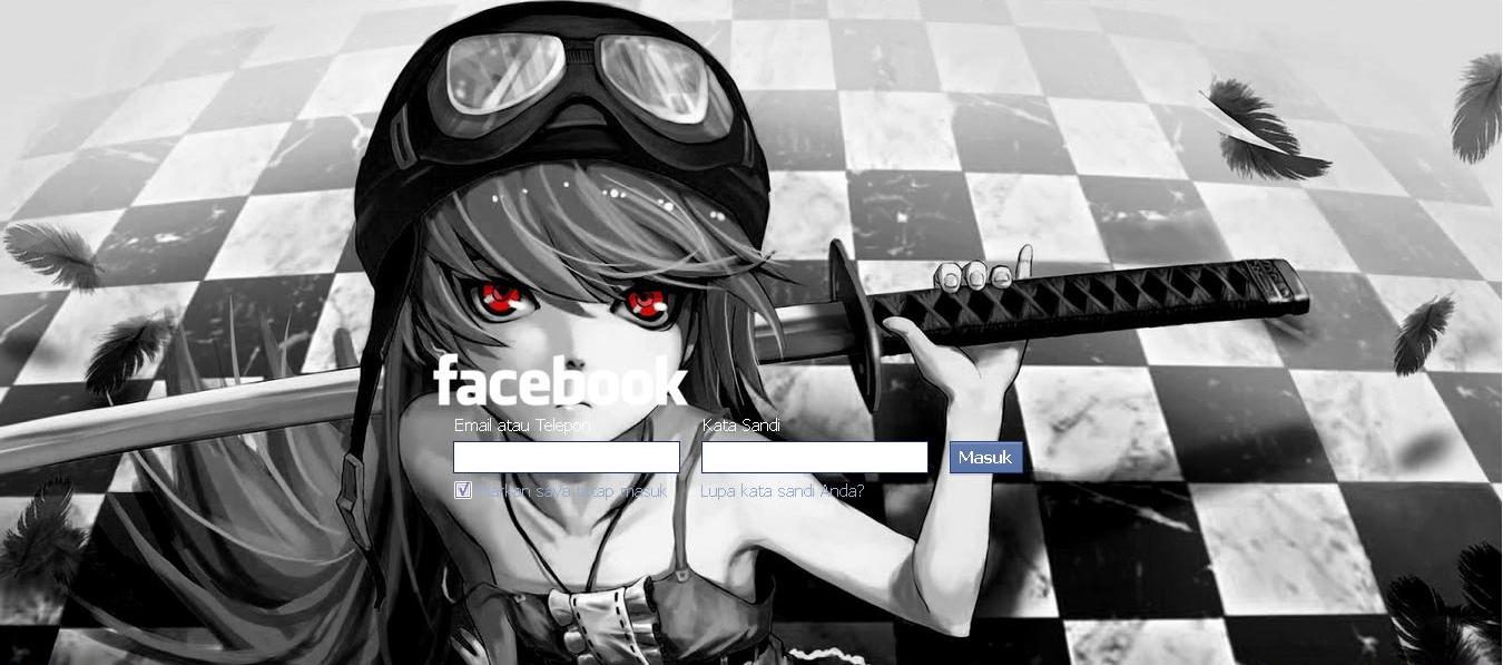 Facebook Login Sword Anime Girl