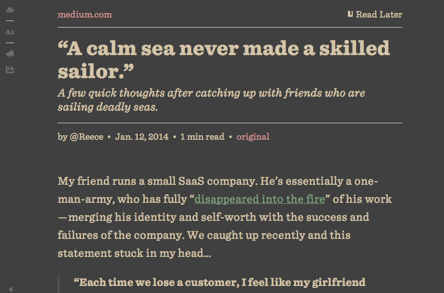 Readability - Zenburn Dark