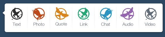 Hunger Games 'Mockingjay' post icons
