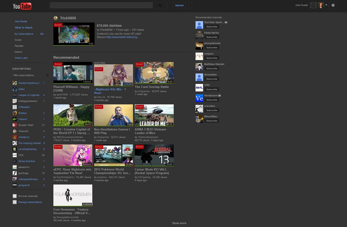 Dark Youtube (Updated)