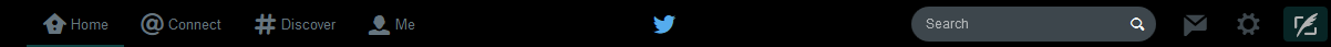 Black Header for Twitter