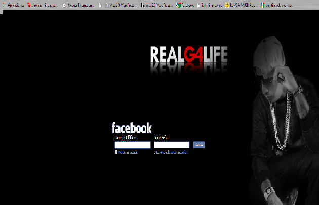 RealG4L Facebook Login Page