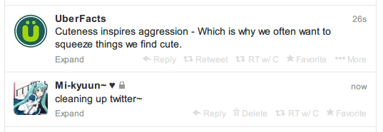 Twitter - Hide username text on tweets